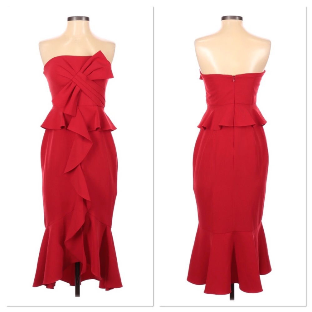Gianni Bini Lana Dress bright Red sz 4 sleeveless